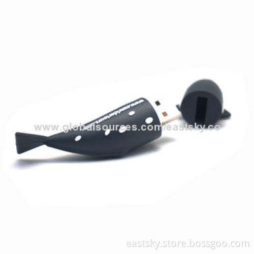 Custom Shark Shape Thumb drive, made of soft PVC material, OEM orders welcomed